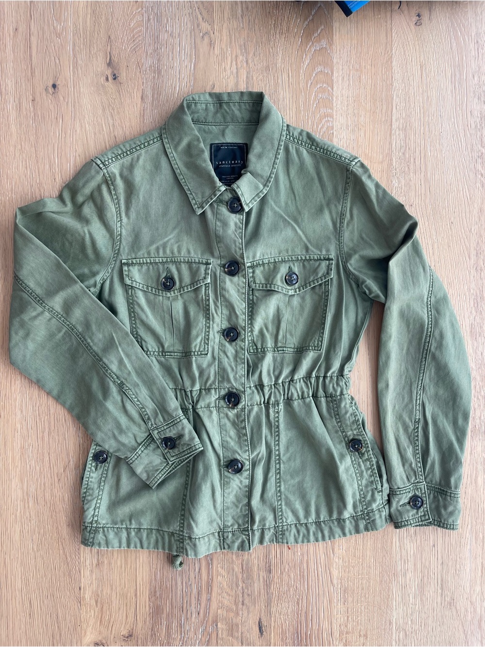 Sanctuary Olive Green Drawstring Utility Jacket